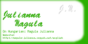 julianna magula business card